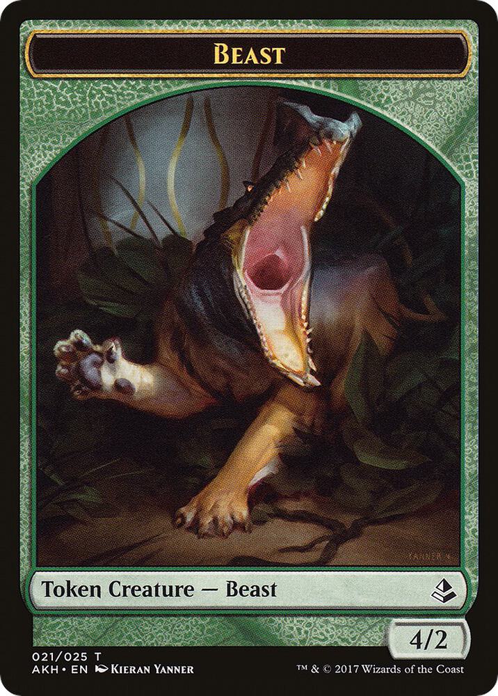 Oketra's Attendant // Beast Token (Back)
