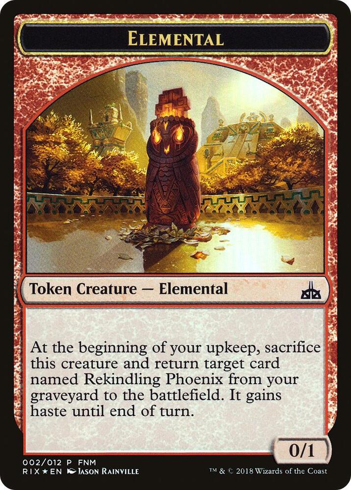 City's Blessing // Elemental Double-Sided Token (Back)