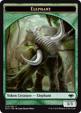Elemental (008) // Elephant Double-Sided Token (Back)
