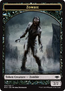 Zombie // Squirrel Double-Sided Token