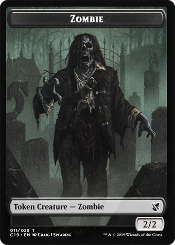 Zombie (010) // Zombie (011) Double-Sided Token (Back)