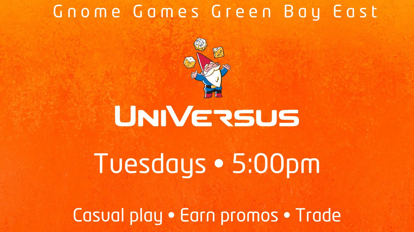 UniVersus Weekly League at Gnome Games Green Bay East @ Gnome Games - Green Bay East (Sep 15) - Ticket