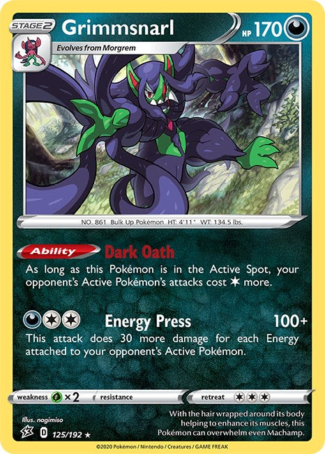 Grimmsnarl - 125/192 (Non-Holo)