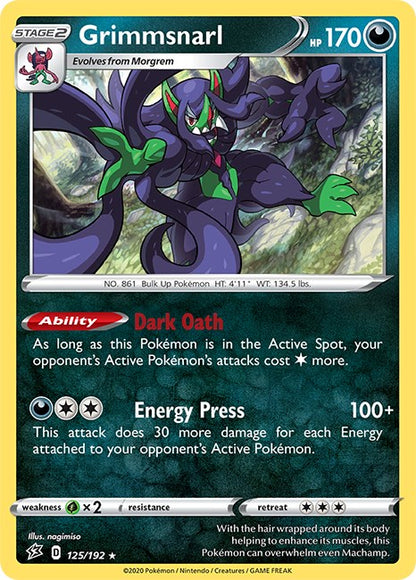 Grimmsnarl - 125/192 (Non-Holo)