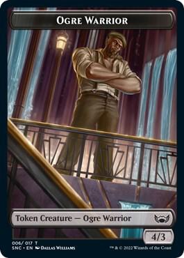 Treasure (014) // Ogre Warrior Double-Sided Token (Back)