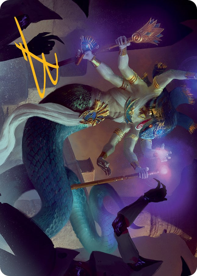 Imoti, Celebrant of Bounty Art Card (Gold-Stamped Signature)
