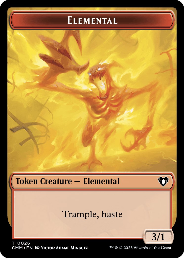 Elemental (0026) // Construct (0041) Double-Sided Token