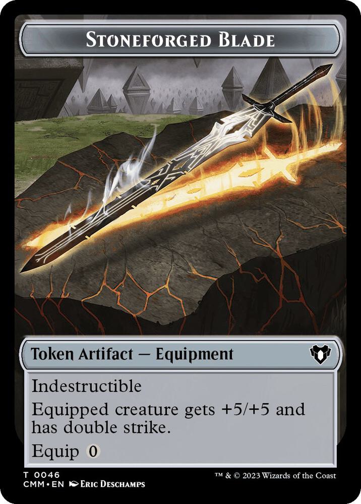 Eldrazi Scion // Stoneforged Blade Double-Sided Token (Back)