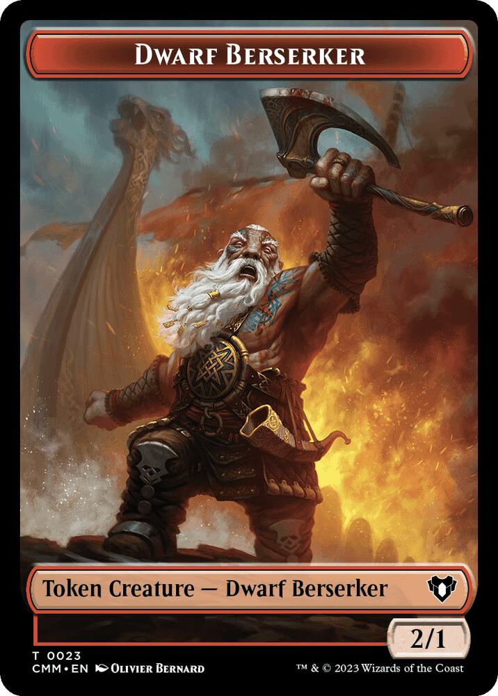 Elemental (0026) // Dwarf Berserker Double-Sided Token (Back)