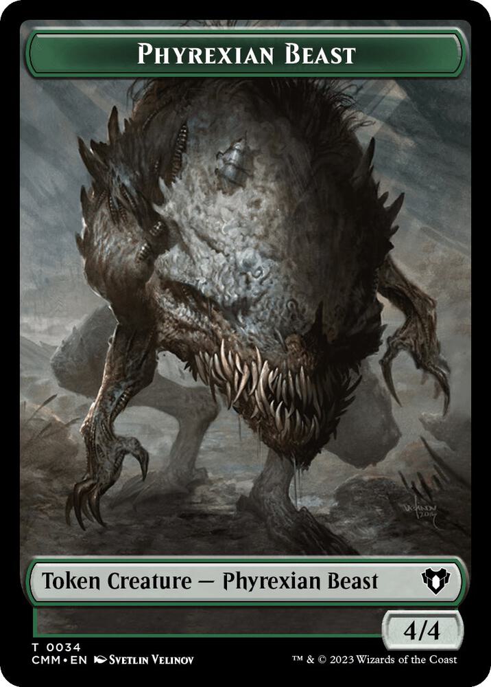 Thopter // Phyrexian Beast Double-Sided Token (Back)