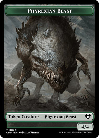 Thopter // Phyrexian Beast Double-Sided Token (Back)