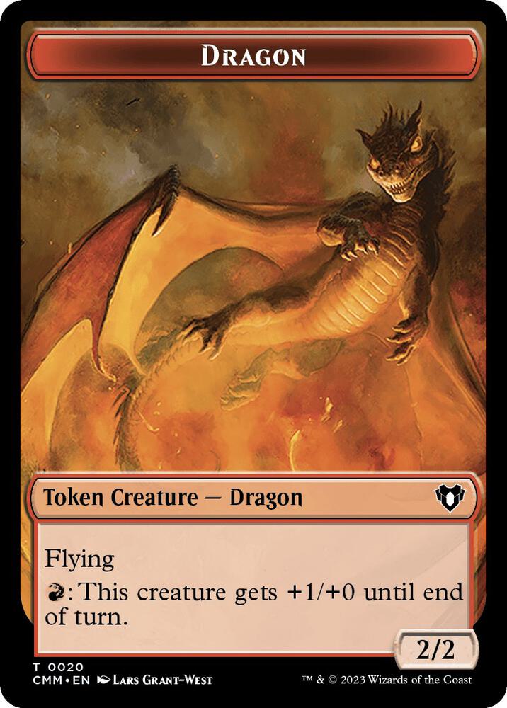 Bird // Dragon (0020) Double-Sided Token (Back)