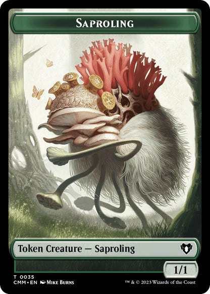 Saproling // Cat (0005) Double-Sided Token
