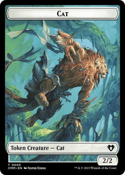 Saproling // Cat (0005) Double-Sided Token (Back)