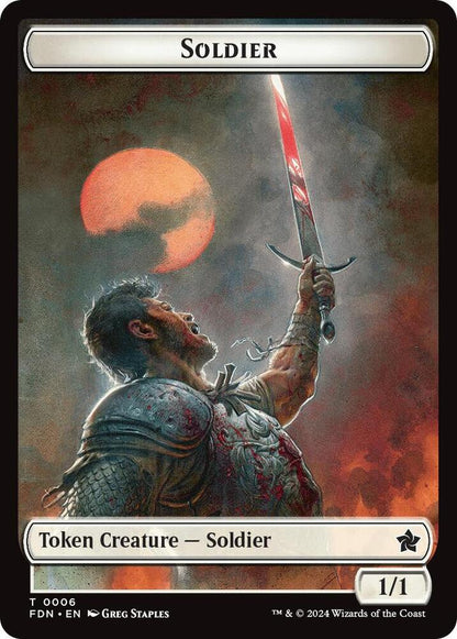 Rabbit // Soldier Double-Sided Token (Back)