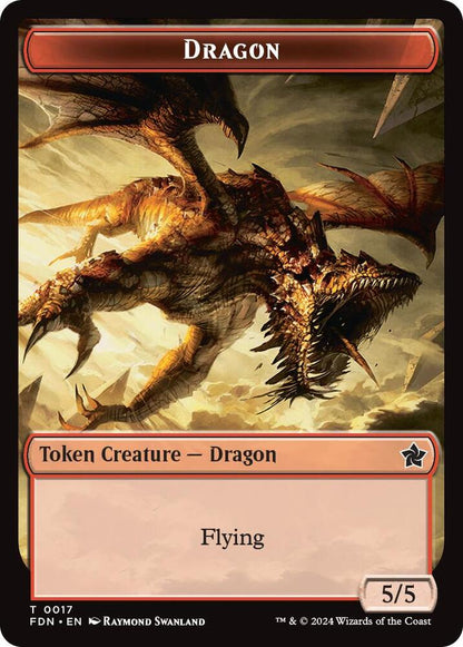 Dragon (0016) // Dragon (0017) Doubled-Sided Token (Back)