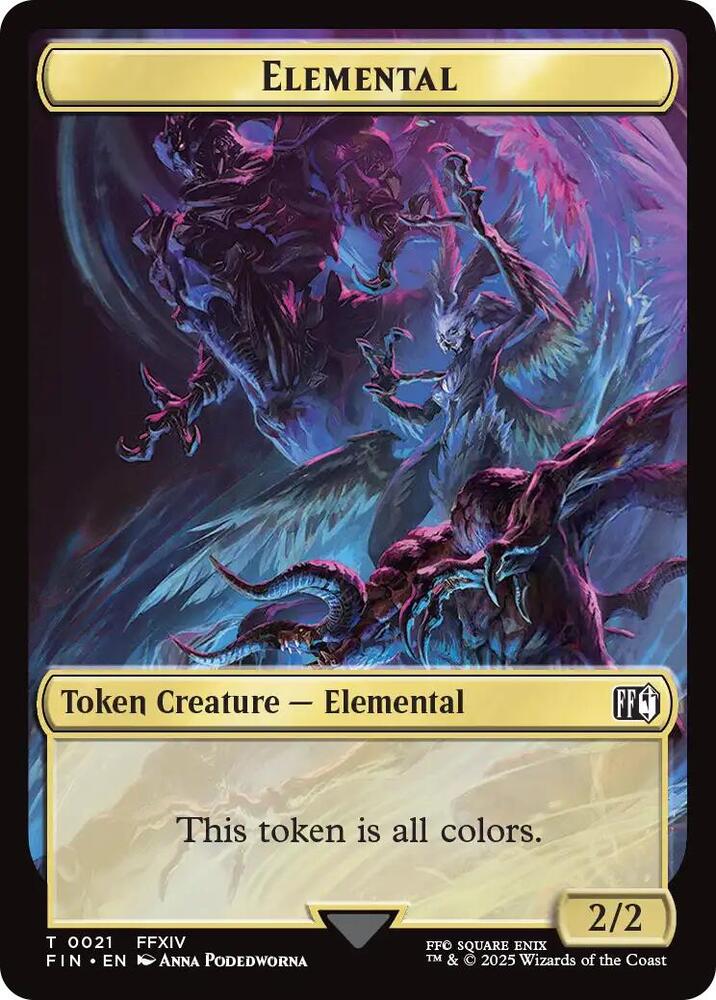 Hero (0009) // Elemental Double-Sided Token (Back)