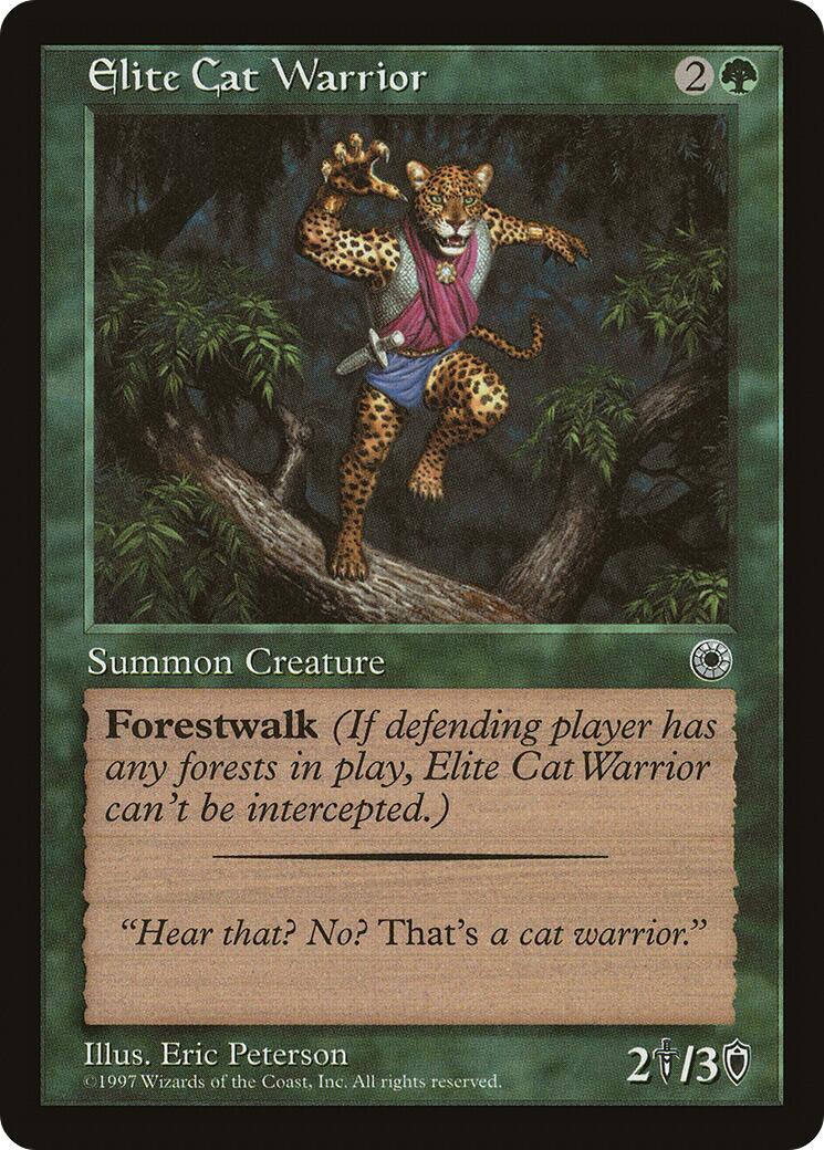 Elite Cat Warrior (Flavor Text)