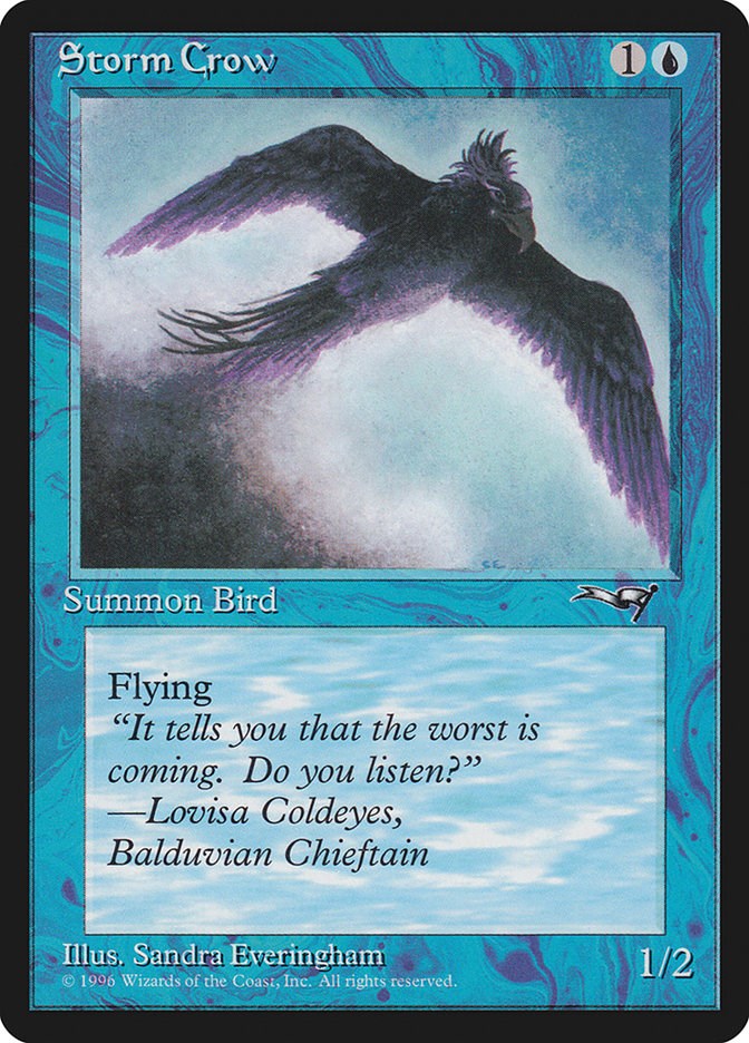 Storm Crow (Flying Right)