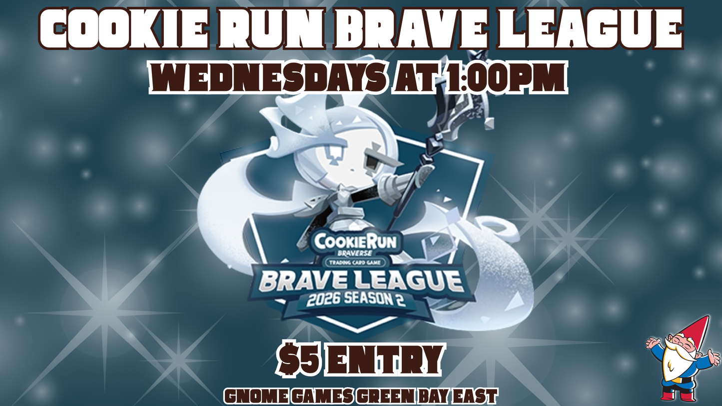 CookieRun Braverse: Brave League at Gnome Games Green Bay East @ Gnome Games - Green Bay East (Jul 1) - Ticket