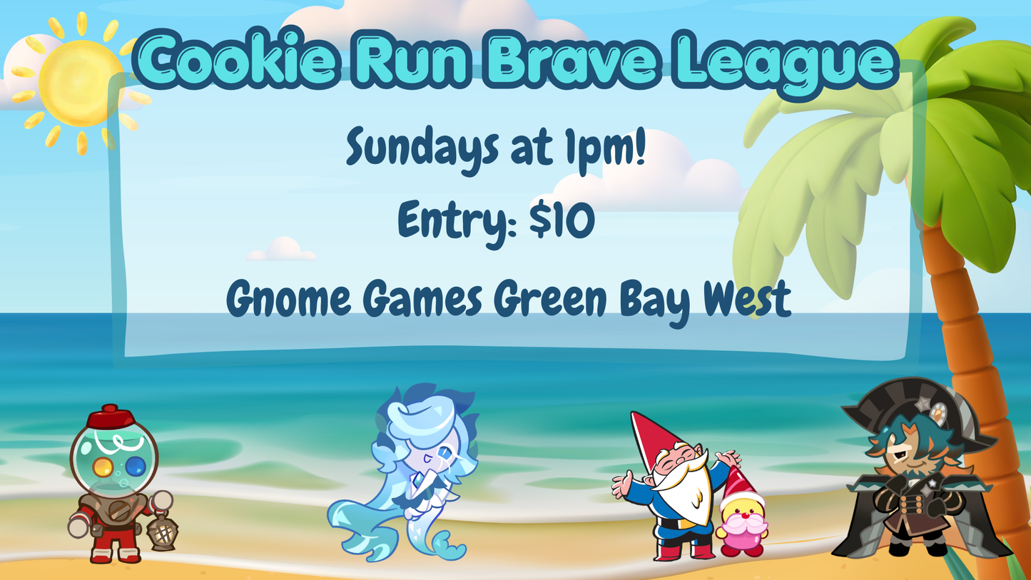 Cookie Run Brave League at Gnome Games Green Bay West @ Gnome Games - Green Bay West (Sep 27) - Ticket