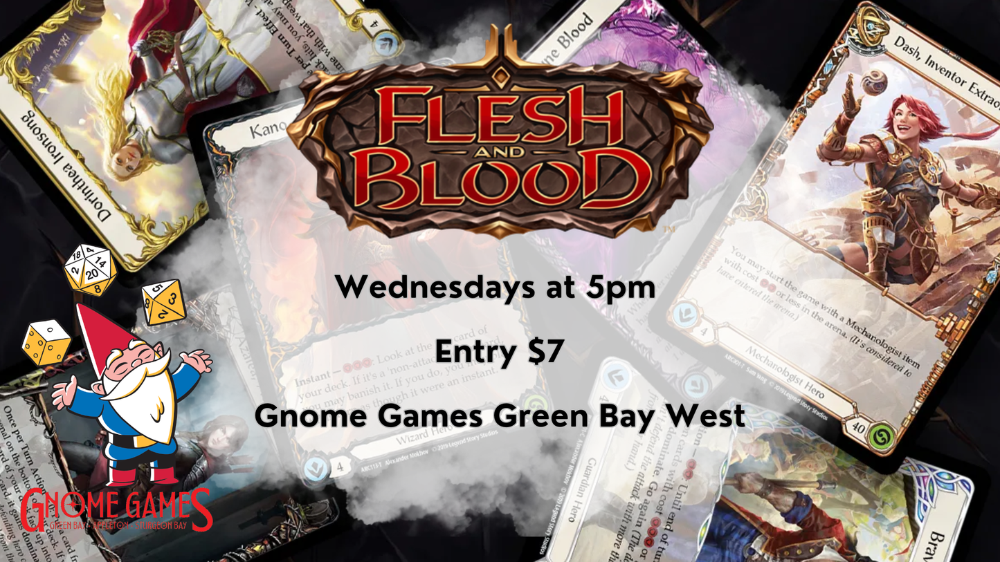 Flesh and Blood Weekly Tournament at Gnome Games Green Bay West @ Gnome Games - Green Bay West (Sep 30) - Ticket