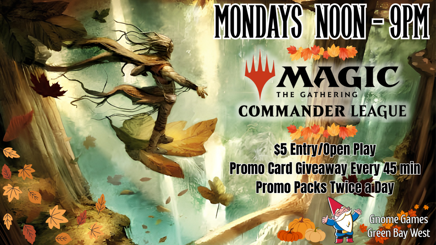 Commander League at Gnome Games Green Bay West @ Gnome Games - Green Bay West (Oct 5) - Ticket