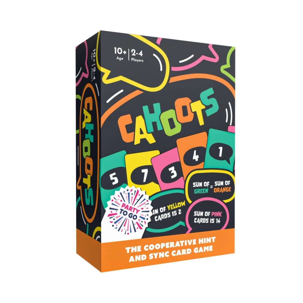 Party to Go: Cahoots The cooperative hint & sync card game!