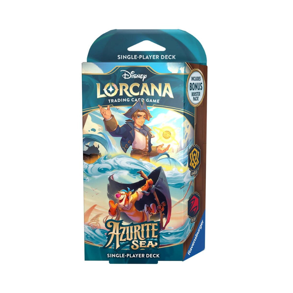 Disney Lorcana TCG Disney Lorcana TCG Azurite Sea Starter Deck: Amber/Ruby (4/dis)