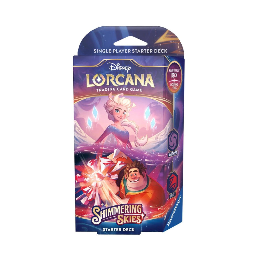 Disney Lorcana: Shimmering Skies Starter Deck: Amethyst & Ruby