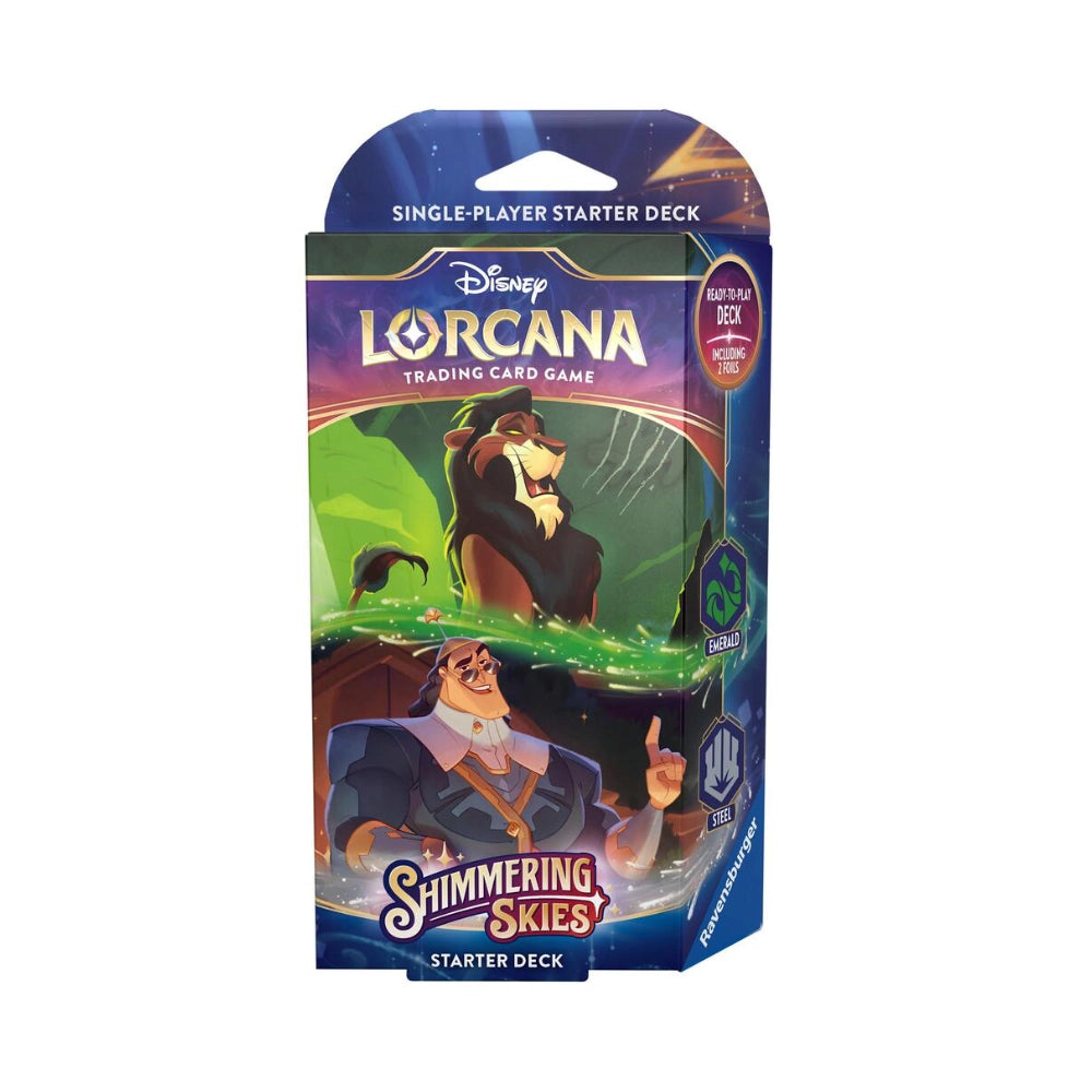 Disney Lorcana: Shimmering Skies Starter Deck: Emerald & Steel