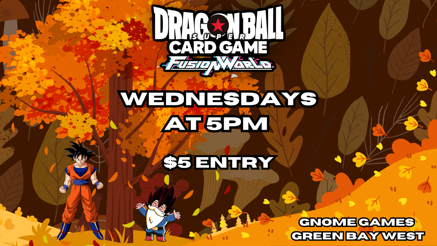 Dragonball Super Fusion World at Gnome Games Green Bay West @ Gnome Games - Green Bay West (Sep 2) - Ticket