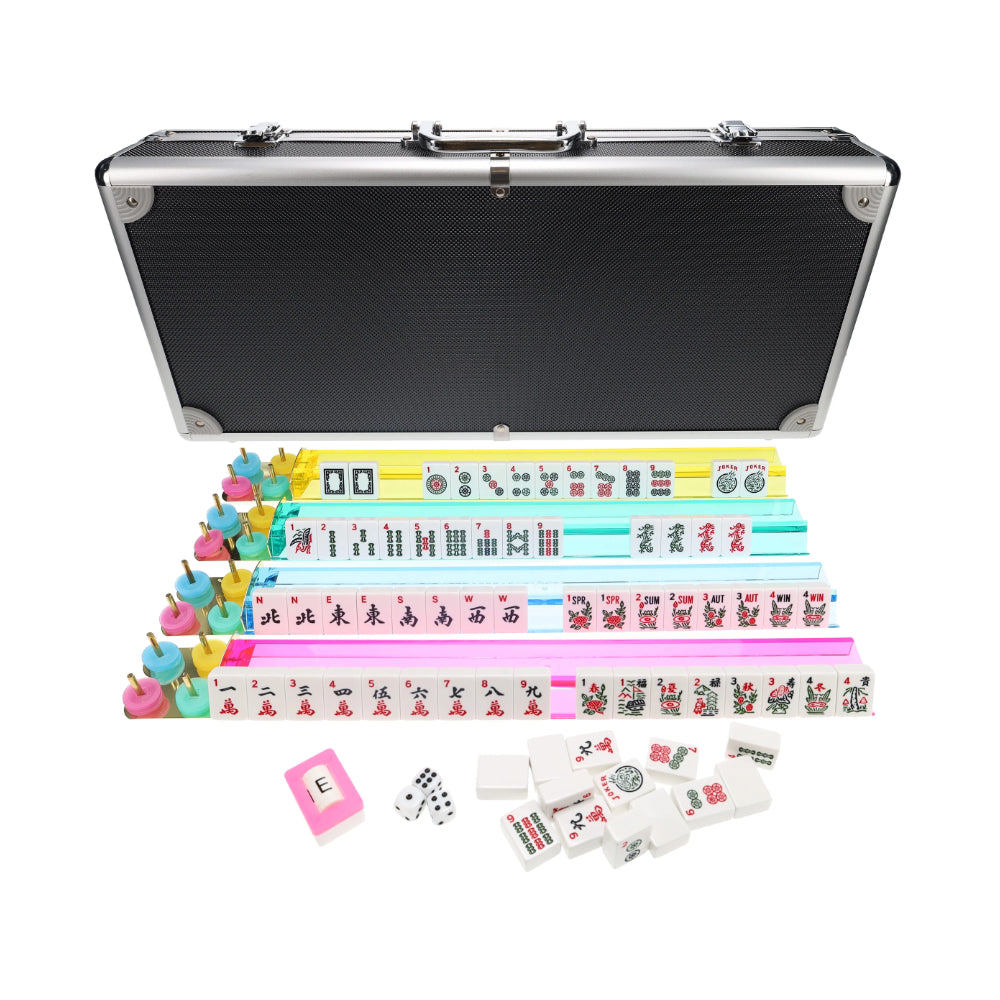 Black & Aluminum Mahjong – American Style