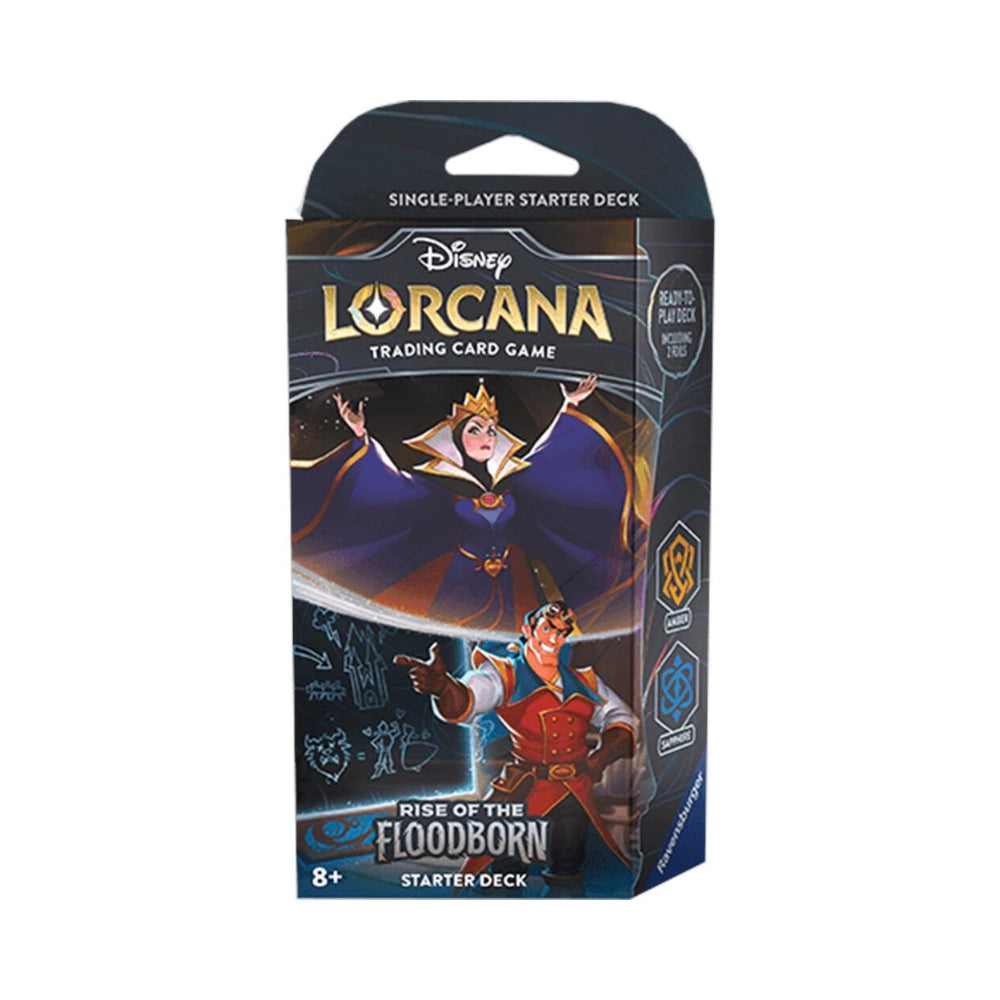 Disney Lorcana: Rise of the Floodborn Starter Deck: Amber & Sapphire