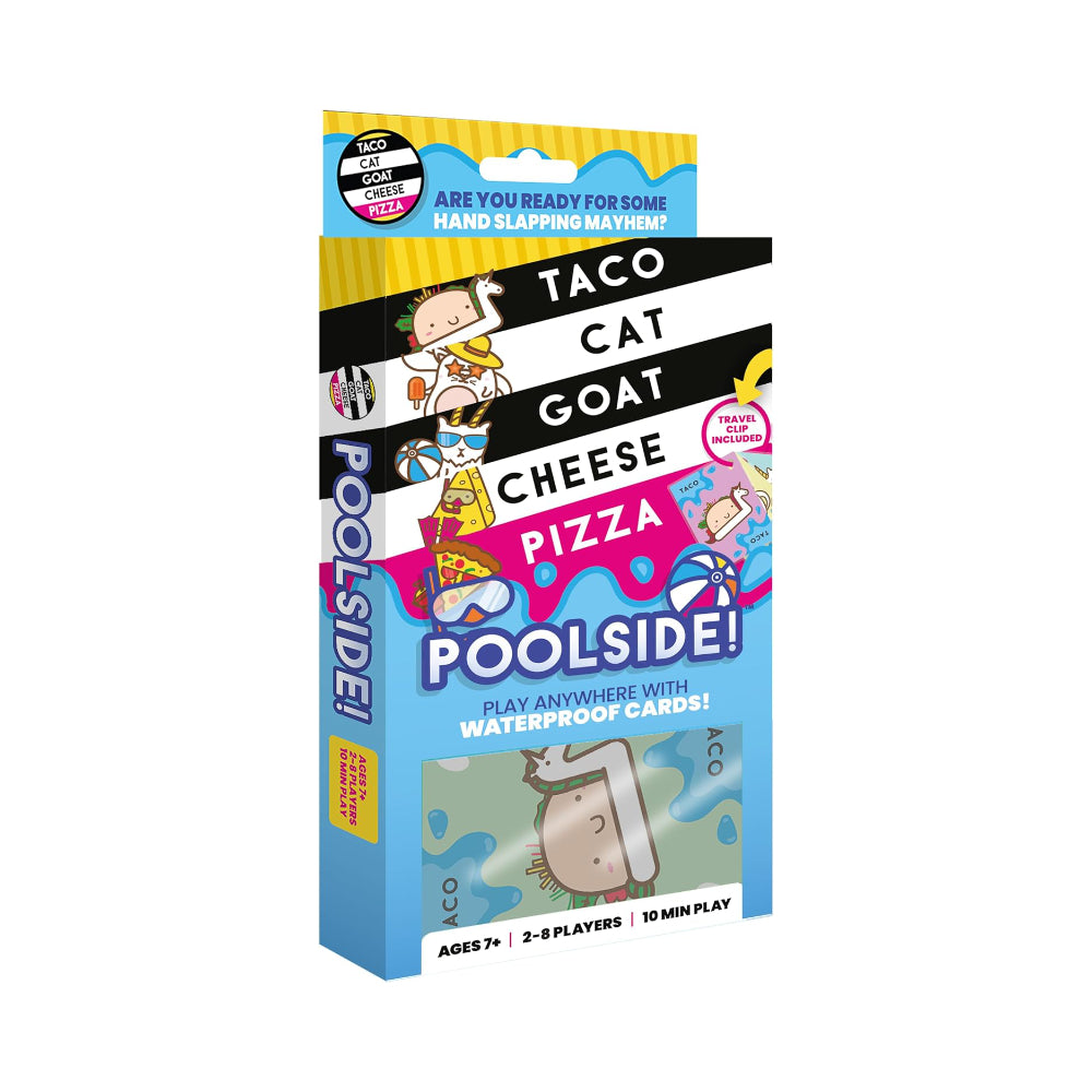 Taco Cat Goat Cheese Pizza Poolside (Play Anywhere with Waterproof Cards!)