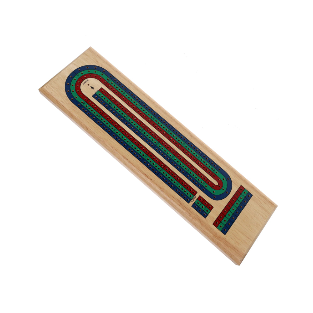 Cribbage Board - Solid Wood TriColor